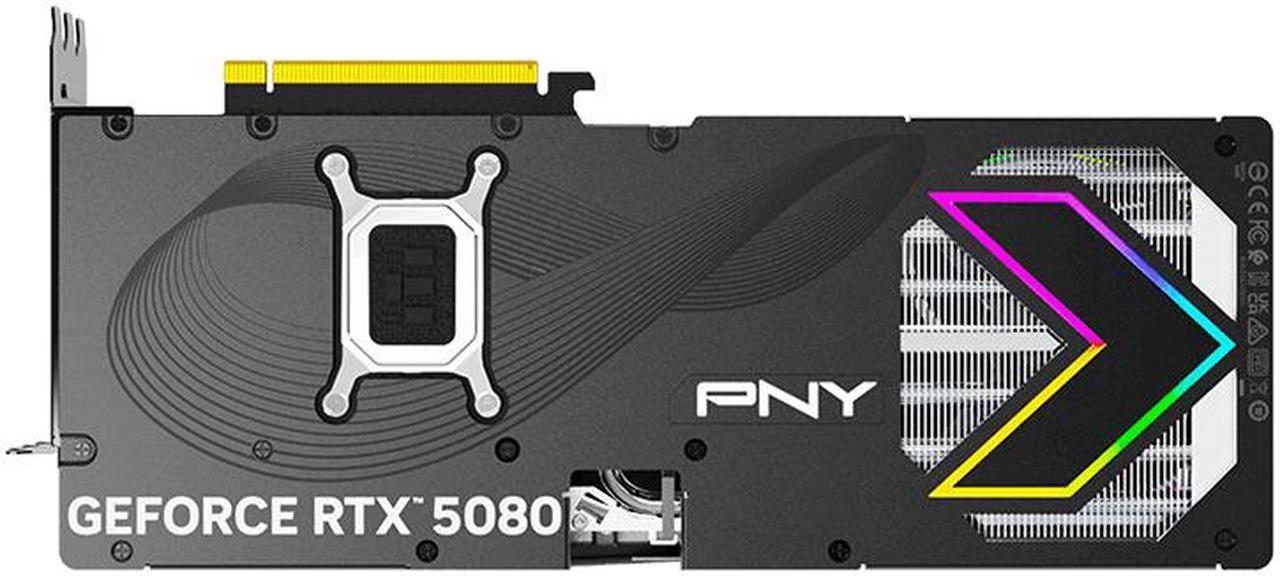 PNY ARGB OC GeForce RTX 5080 16GB 512-Bit GDDR7 DLSS Graphics Card VCG508016TFXXPB1-O