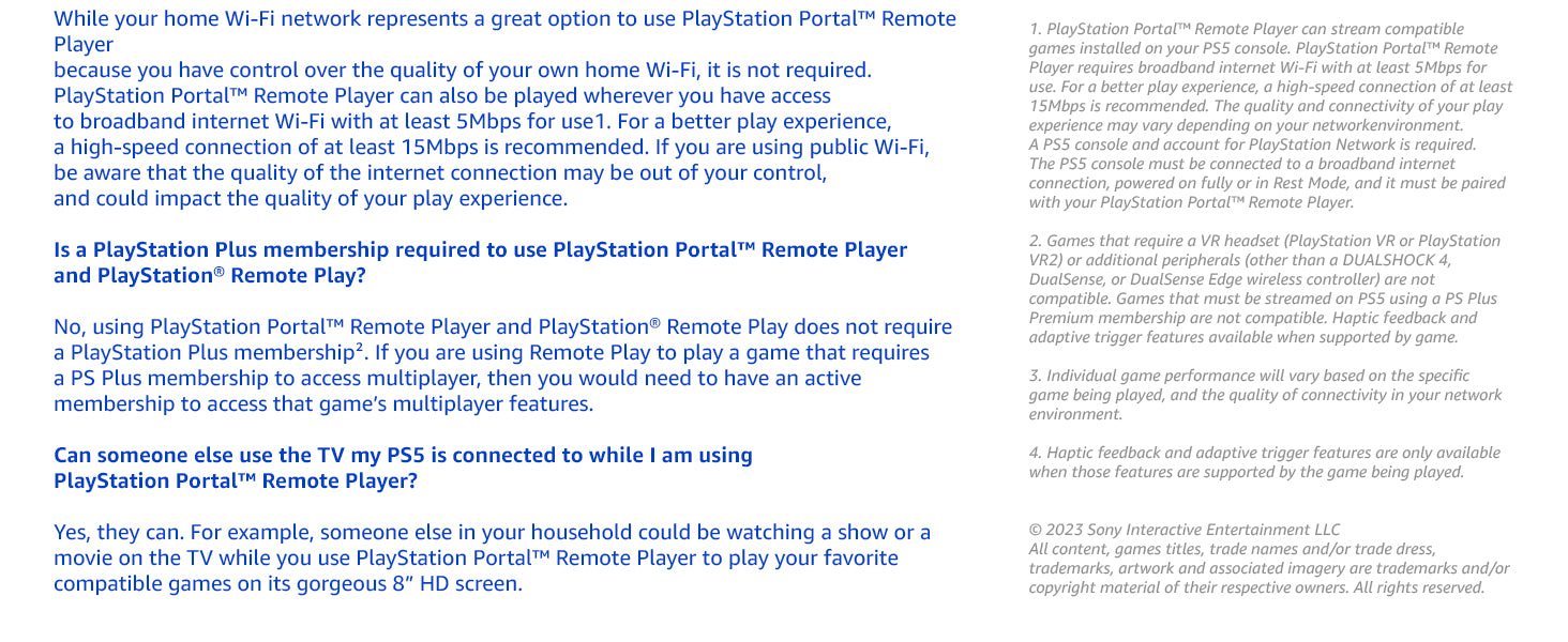 PlayStation Portal Remote Player for the PlayStation 5
