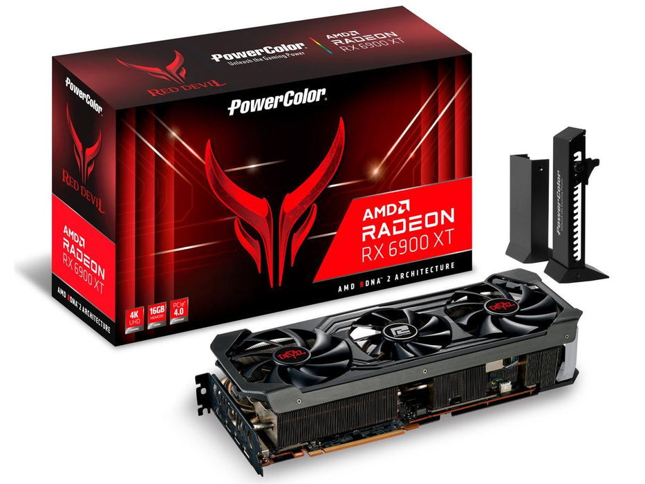 PowerColor Red Devil AMD Radeon RX 6900 XT Gaming Graphics Card with 16GB GDDR6 Memory AXRX 6900XT 16GBD6-3DHE/OC