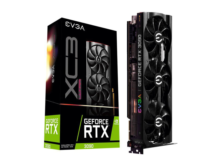 EVGA GeForce RTX 3090 XC3 ULTRA GAMING Video Card, 24G-P5-3975-KR