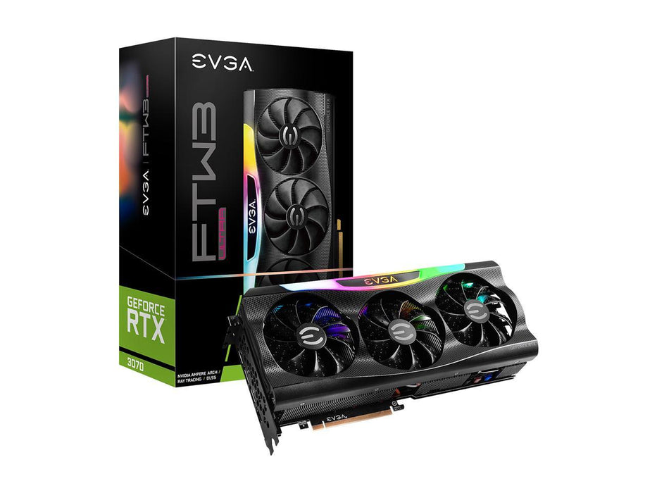 EVGA GeForce RTX 3070 FTW3 ULTRA GAMING Full Hash Video Card, 08G-P5-3767-KR, 8GB GDDR6