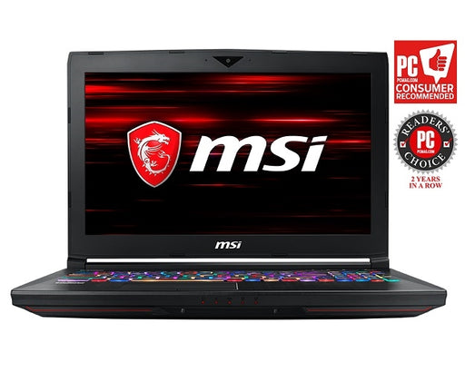 MSI Notebook GT63047 15.6inch Core i7-8750H HM370 16GB 256GB+1TB GeForce GTX1070 Window 10 Pro Black Retail