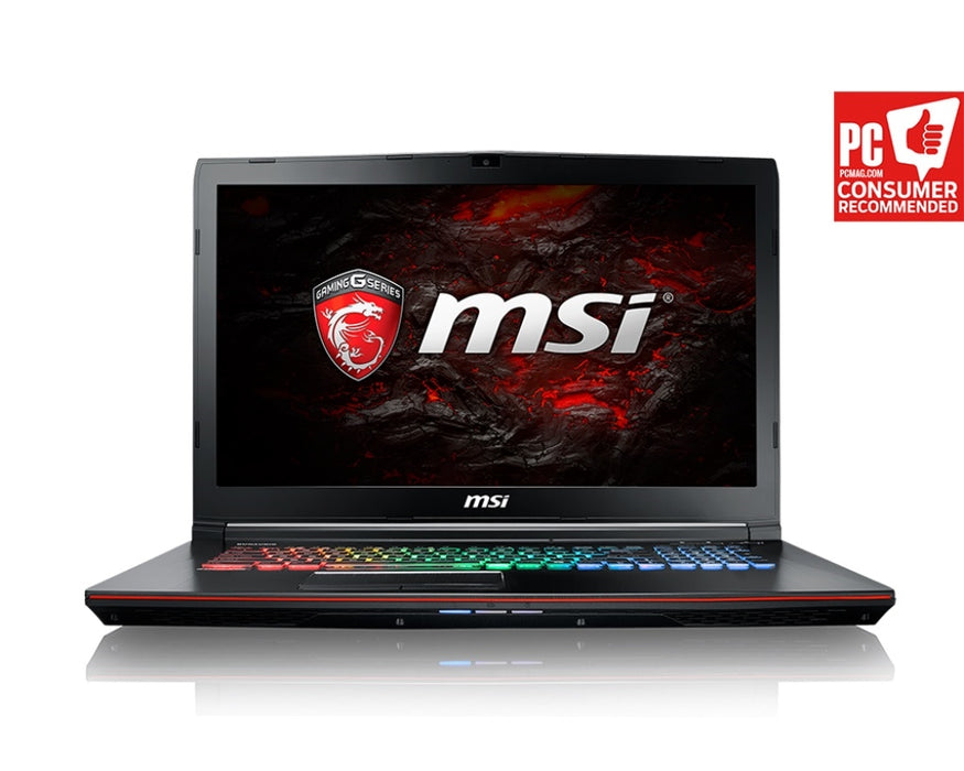 MSI Notebook GE72MVR080 17.3 inch Core i7-7700HQ 16GB 128G+1TB GeForce GTX1070 VR Ready Windows 10 Retail