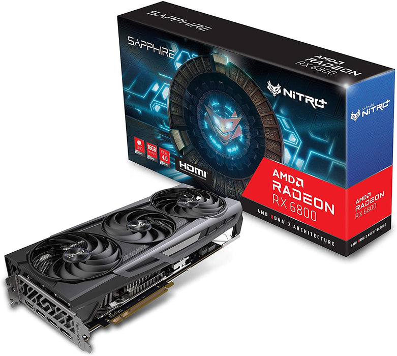 Sapphire Technology Nitro+ AMD Radeon RX 6800 PCIe 4.0 Gaming Graphics Card with 16GB GDDR6, 11305-01-20G