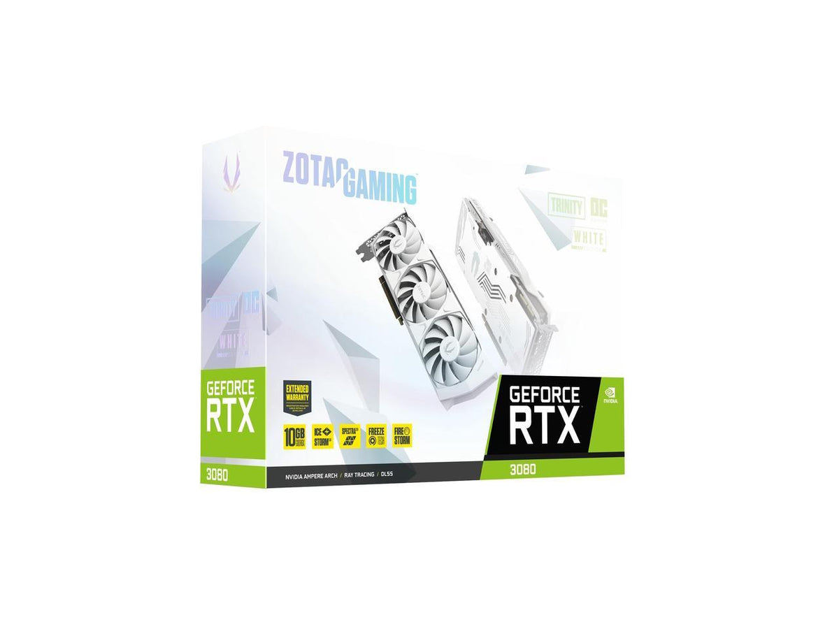 ZOTAC GAMING GeForce RTX 3080 Trinity OC LHR WHITE 10GB GDDR6X 